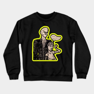 "Dude, Slender man isn't real" Crewneck Sweatshirt